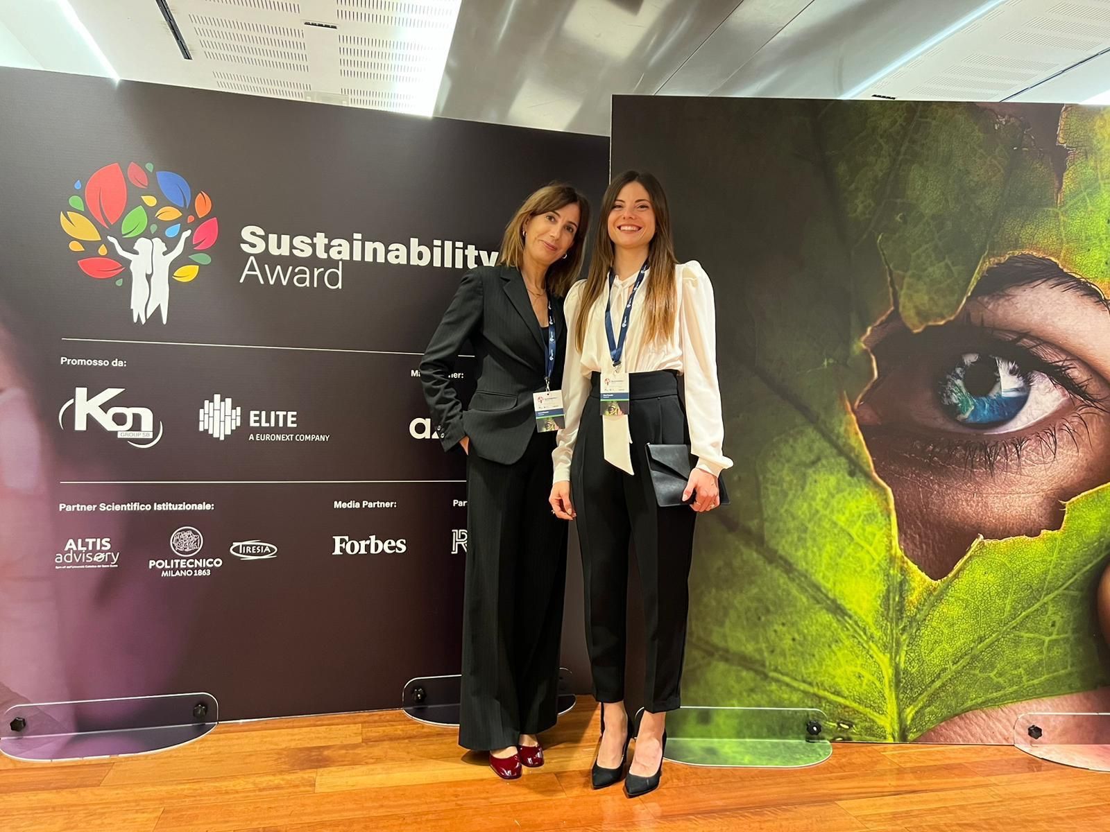 Paradisi premiata al Sustainability Award 2024